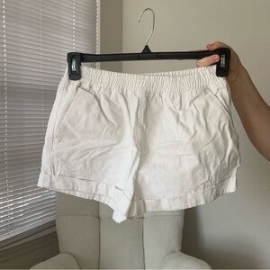 Women's White Casual Shorts